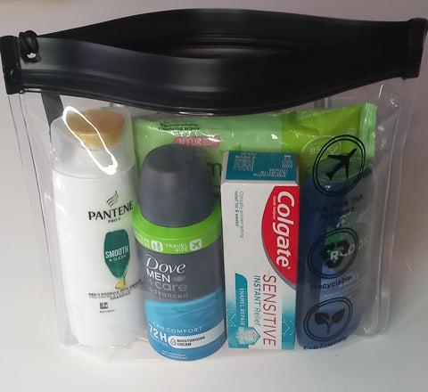 Going on holiday? If so, then take your quality clear toiletries travel bag.
