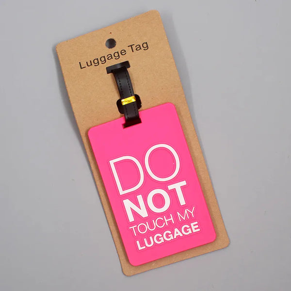Travel Accessories Novelty Letters Luggage Travel Tag Silica Gel Suitcase ID Addres Holder Baggage Boarding Tag Portable Label
