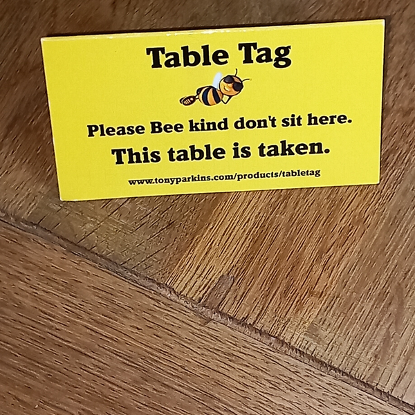 Table Tag - Personal Cafe/Buffet Table Reservation Card